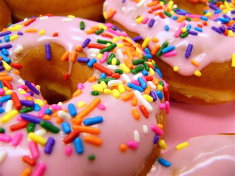 Pink Iced Donuts W Sprinkles