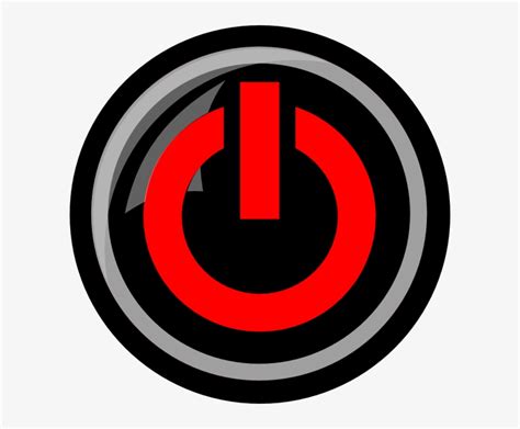 Shutdown Button Clipart Close Button Power Red Png Free Transparent