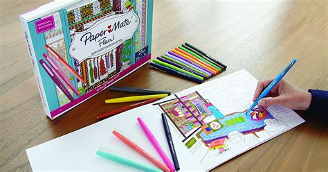 Paper Mate Flair Adult Coloring Kit Only 7 Regularly 17 • Hip2save