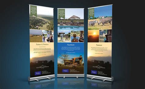 Nanyuki Mount Kenya Wildlife Estate Roll Up Banner Wit Design Kenya