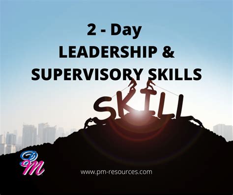 Leadership And Supervisory Skills Pm Eschool