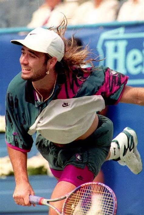 10 Great Photos Of Andre Agassi Wearing Nike Air Tech Challenge Page