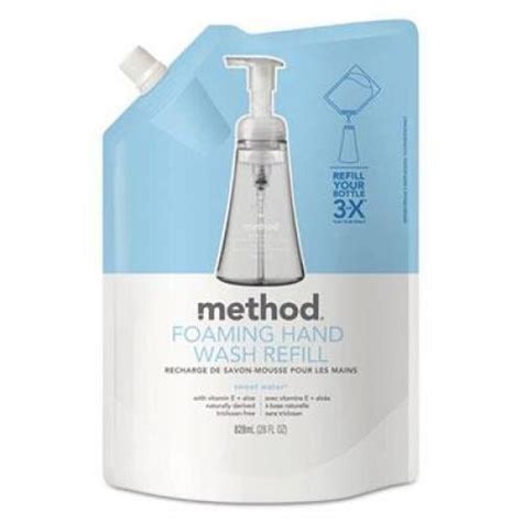 Method Foaming Hand Soap Refill Sweet Water 28 Fl Oz Pack Of 6 28