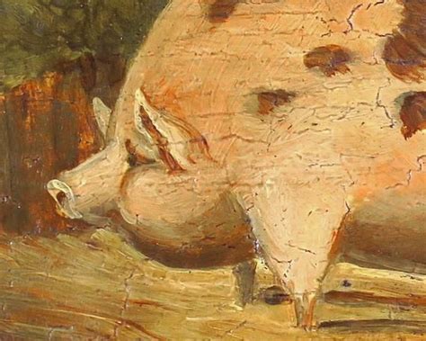 Folk Art Pig Painting Gloucester Old Spot Antique Farm Etsy In 2021