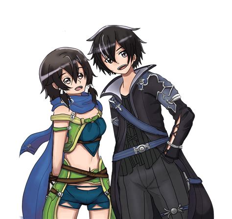 Sinon And Kirito Hollow Realization By Pikarty10 On Deviantart