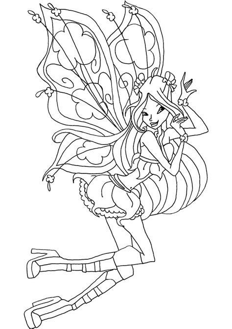 Flora Winx Club Coloring Page Free Winx Club Coloring Pages Porn Sex