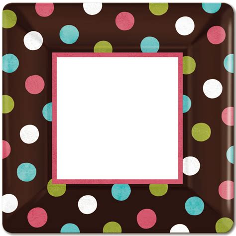 Free Polka Dot Border Clip Art