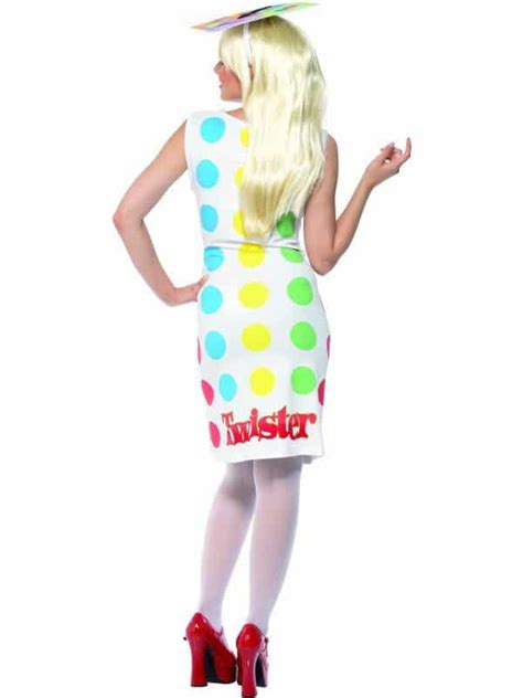 Twister Costume Ladies Fancy Dress Twister Costume