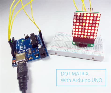 Dot Matrix With Max7219 Interfacing With Arduino 7 Steps With
