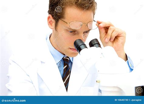 Male Scientist Working In A Lab Stock Photo Image Of Male Looking