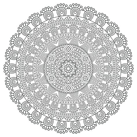 40 Difficult Mandala Coloring Pages For Adults