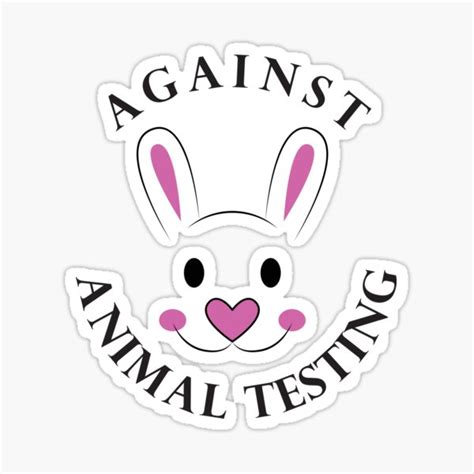 Against Animal Testing Sticker For Sale By Skama87 Redbubble
