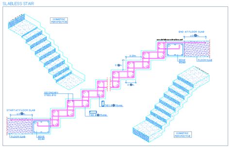 Reinforced Concrete Stairs Detail Drawing At Getdrawings Free Download