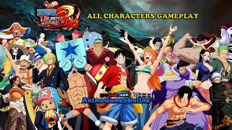 One Piece Unlimited World Red All Characters Gameplay Hd Youtube