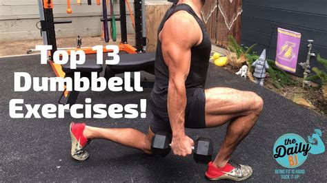 Top 13 Dumbbell Exercises At Home To Burn Fat And Build Muscle Youtube