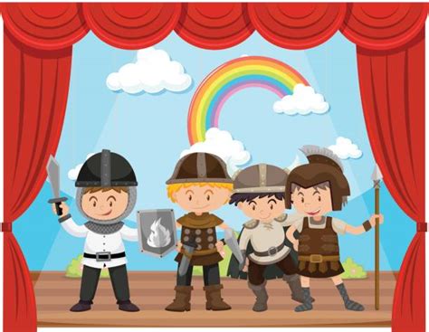 School Play Clip Art Vector Images And Illustrations Istock