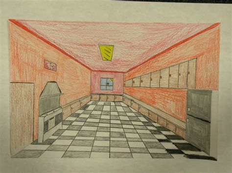 One Point Perspective Rooms South Central High School Visual Art