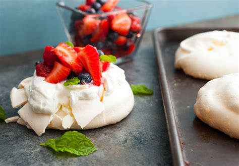 Triple Berry Mini Pavlovas Recipe Desserts Perfect Desserts Food