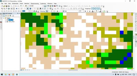 How To Change Cell Size Of Raster Using Resample Tool In Arcgis Youtube