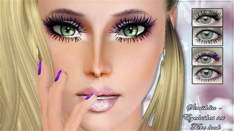 Big Set Of Eyelashes Few Collections For Sims 3 Sims 4 Cc Kids