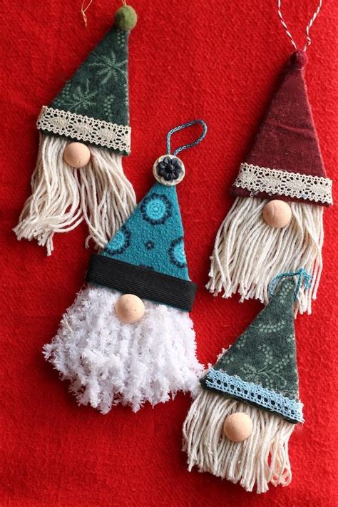 Easy Gnome Ornaments Christmas Ornament Crafts Diy Christmas