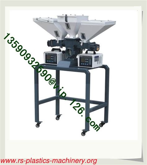 Twin Screw Volumetric Doser For Plastic Granule Volumetric Dosing And Mixing Machine