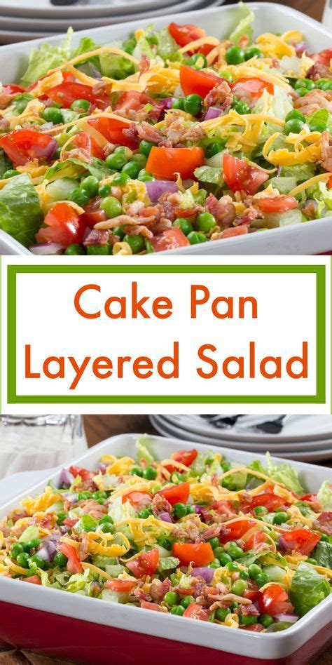 Cake Pan Layered Salad By Salad Recipes 2017 6 24