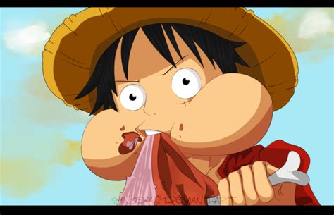 Eating Time Luffy ~ Luffy Manga Anime One Piece Anime