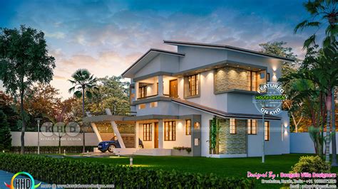 Design Of A Ultra Modern Classic Style 4bhk House Kerala Home Design