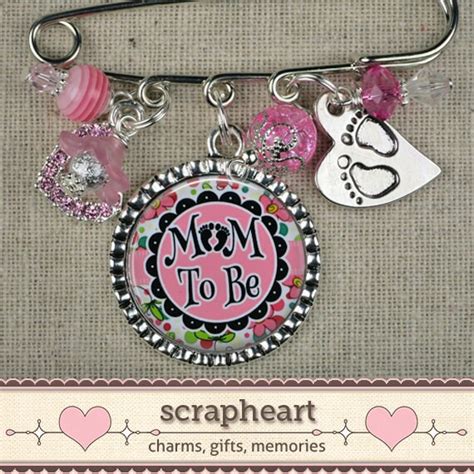 Mom To Be Pin New Mom Pin Personalized Bezel By Scrapheartts