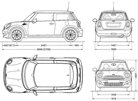 3d car modelling forum with the largest selection of car blueprints on the internet! 3d Auto Club: Blueprints - Mini (HQ)