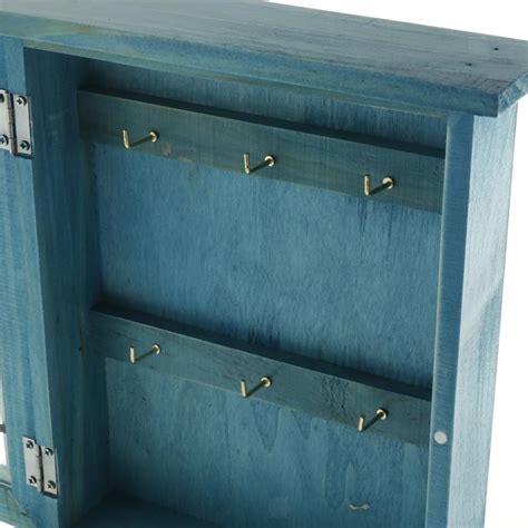 Vintage Style Wall Mounted Wooden Key Holder Storage Box Key Cabinet Ebay