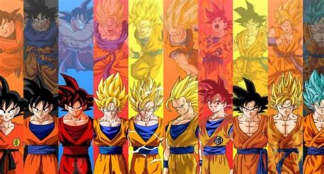 Dragon Ball Esta Imagen Fusiona Todas Las Transformaciones De Goku Y