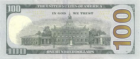 New One Hundred Dollar Bill Back Stock Photo By ©amgadedward 41814101