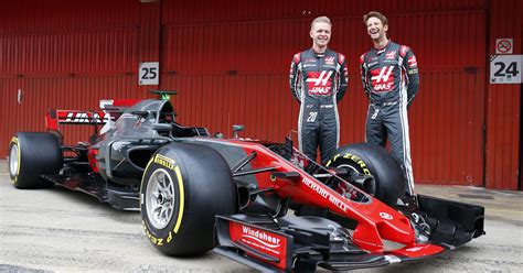 The new car design is a move away from what haas has traditionally run in, adopting red and blue colours on the white base to reflect the colours of the russian flag. Haas F1 unveils new car for its second season in Formula One