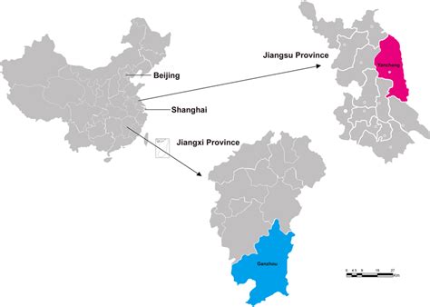 Map Showing The Location Of Sample Collection Sites In Yancheng City