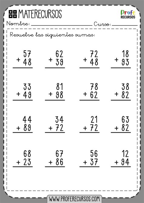 Tablas De Sumas Matematicas Fichas De Matematicas Actividades De