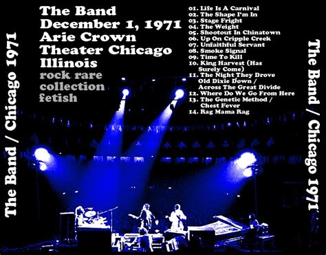 Tube The Band 1971 12 01 Chicago Il Audflac