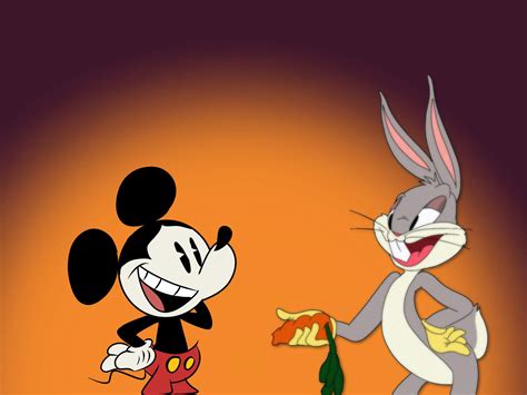 Mickey Mouse And Bugs Bunny Cartoon Amino