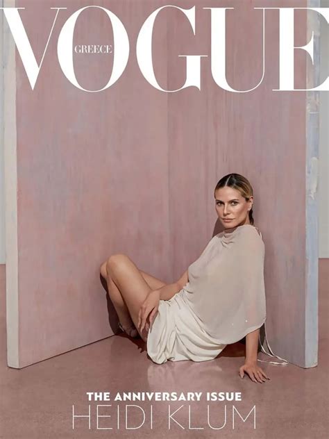 Heidi Klum Posó Para Vogue En Una Audaz Producción De Fotos A Meses De