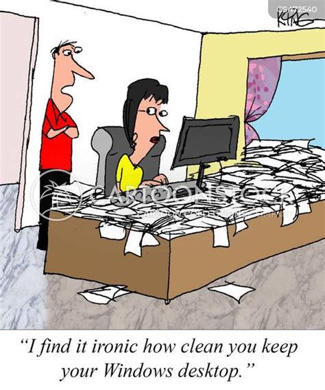 Clean Desk Cartoons And Comics Funny Pictures From Cartoonstock