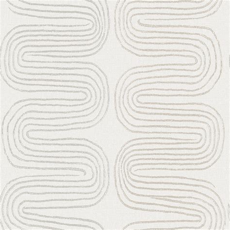 Brewster Wallcovering Zephyr Grey Abstract Stripe Wallpaper Wallpaper