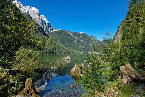 Beautiful Mountain Lakes In The Alps In Bavaria And Austria Stock Image