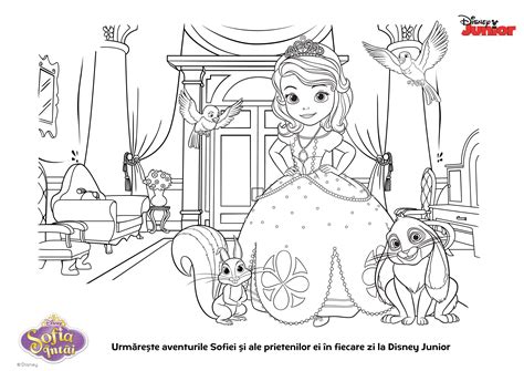 Planse De Colorat Pentru Copii Sofia I Si Prietenii Ei