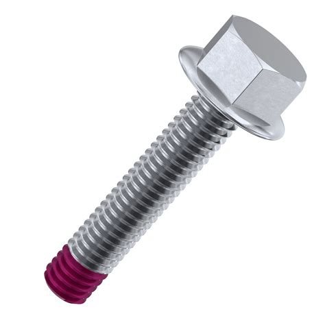 M6 X 60mm Flanged Hex Bolts Din 6921 Thread Locking 316 Stainless