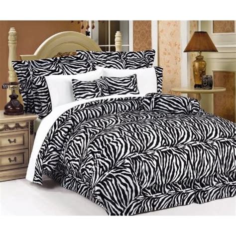 And 8pcs Twin Zebra Comforter Bedding Bed In A Bag Set Frerankrobjoe