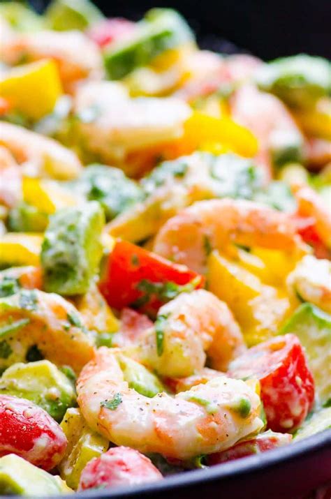 Add half the shrimp and reduce the heat to medium. This cold and no cook healthy Shrimp Avocado Salad Recipe ...