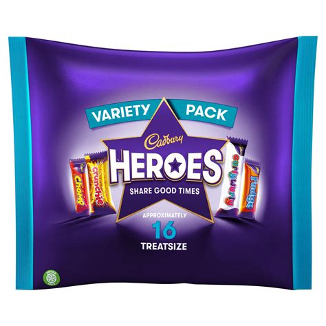 Cadbury Heroes 16 Treatsize Packs 225g Chocolate Boxes And Ts Iceland Foods