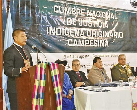 Cumbre Evalúa Las Competencias De La Justicia Indígena Originaria