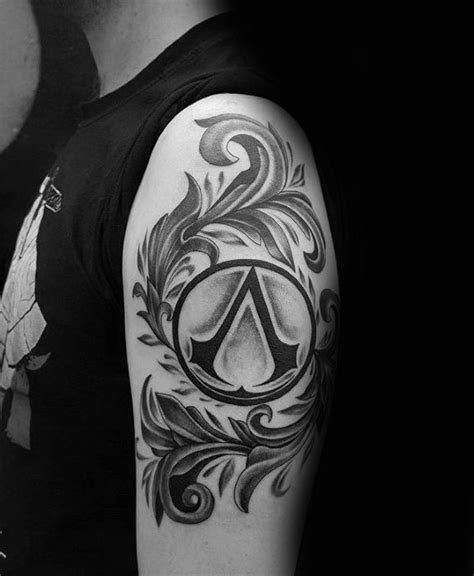 Assassins Creed Tattoo Designs For Men Video Game Ink Ideas